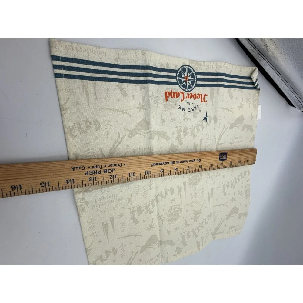 Disney Parks Peter Pan Neverland Cloth Dinner Napkins Set 4 NWT Table Linens